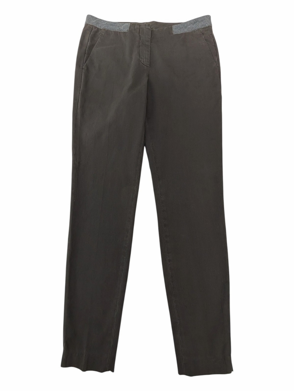 Brunello Cucinelli Women Brown Chino Pants Trousers Size 6 Basic Neutral Casual